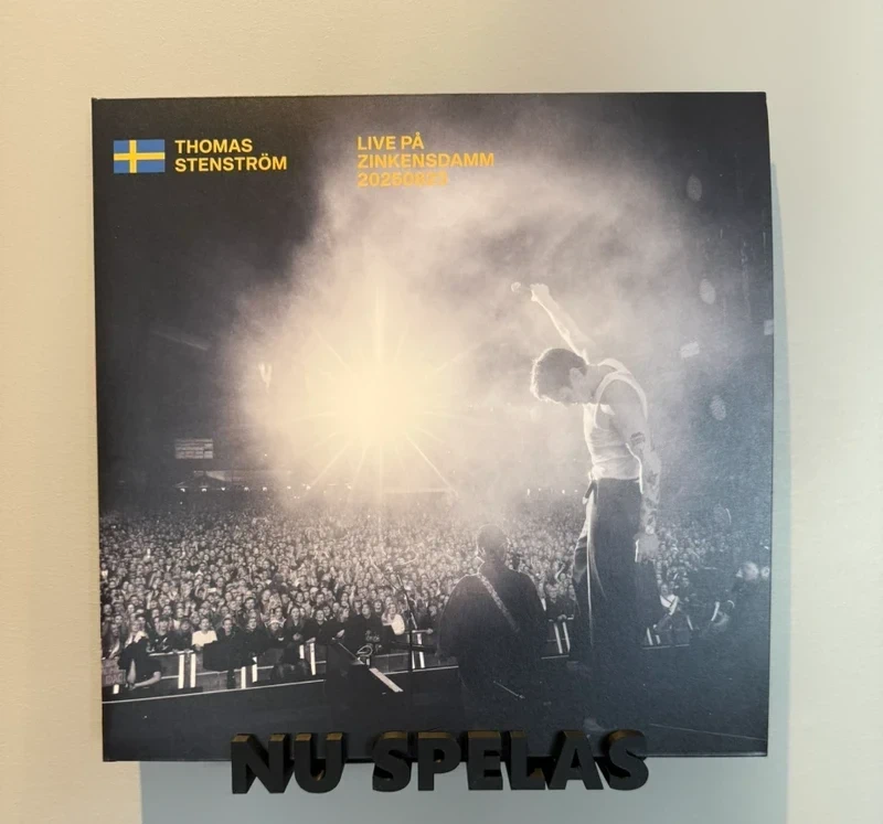 Svart vägghållare för vinylskivor - Bild 3
